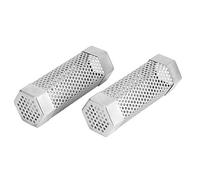 2 Piezas Parrilla para Barbacoa Tubo Ahumador Generador de Humo de Acero Inoxidable Tubo de Malla Pellets Caja de Humo para Parrillas portátiles de carbón de Gas eléctrico (Hexágono 2,99x5,18