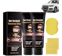 2 piezas pasta reparadora de rayaduras de coche,Removedor de rayones para vehículos,Juego de eliminación de rayones profundos para automóviles con cera para pulir automóviles de primera calidad