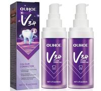 2 Piezas Pastas de Dientes Morada Blanquear,Pasta de Dientes Morada,pasta Dental para Blanquear diente,Elimina Manchas Eficaz,Cuidado Dental suave y una Sonrisa Radiante