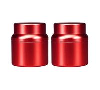 2 Piezas Pastillero Redondo de Metal, Caja de Té de Aleación de Aluminio Caja de Metal Robusto Viaje para Pastillas Hierbas Y Especias
