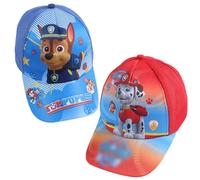 2 Piezas Pat Patrol Gorro De Béisbol Transpirable, Gorros Pat Patrol, Gorra Pat Patrol Boy Girl Hip Hop, Gorras De Algodón Casuales Ajustables para Movimiento Al Aire Libre, Azul/Rojo