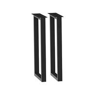 2 Piezas Patas De Mesa De Comedor, Patas Para Mesa En Forma De Rectangular, DIY Muebles De Metal Patas, Patas De Muebles Industriales Resistentes, Soporte Para Mesa De Comedor ( Color : Black , Size :