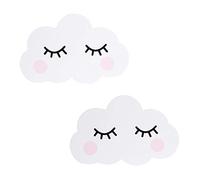 2 Piezas Pegatina de Pared,Vinilo Decorativo,Etiqueta de la Pared Ambiental 3D Decoración de la Pared de la Nube,Decoración de la Habitación del Bebé de la Habitación de los Niños,Niñas y Niños