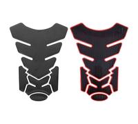 2 Piezas Pegatinas en Fibra de Carbono, Adhesivo 3D | Protege la Tapa del Depósito, Acabado Moderno y Elegante, Uso Diario en Moto, Fijación Fuerte