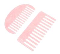 2 Piezas Peine para Cabello, Doble Cara, Púas Anchas y Finas | Desenredado sin Tirones, Masaje del Cuero Cabelludo, Uso en Mojado, Anti-frizz para Cabello Grueso
