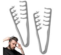2 Piezas Peine Texturizador, Peine de Dientes Anchos, Herramienta para dar Volumen a las Raíces, Accesorio De Estilizado Para Raíces y Flequillo, para Uso de Peluquería