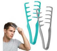 2 Piezas Peine Texturizador, Peine de Dientes Anchos, Herramienta para dar Volumen a las Raíces para Raíces y Flequillo, Accesorio De Estilizado para Uso de Peluquería para Mujeres y Hombres