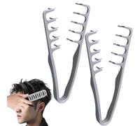 2 Piezas Peine Texturizante Hombre, Peine Voluminizador De Dientes Anchos Para Peinar El Cabello, Herramienta Para Dar Volumen A Las Raíces Para Cubrir La Costura Del Flequillo Para Cubrir Costuras