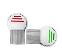 2 Piezas Peines para Piojos,Peine para Eliminar Liendres y Piojos(Rojo y verde）