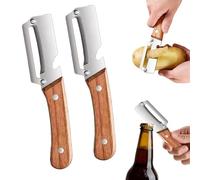 2 Piezas Pelador Verduras Multifunción, Pelador de verduras multifunción 2 en 1, Pelador Multifuncional con Abrebotellas, para verduras, frutas (2pcs)