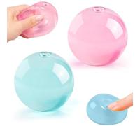 2 Piezas Pelota Antiestrés Hecha a Mano con Aceite de Coco, Bolas de estrés de Aceites de Coco, Coconut Oil Squishy Ball, Grande Fidget Squishy Toys, Juguetes Sensoriales para Niños Adultos