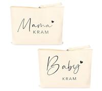 2 Piezas Pequeñas Neceser Maquillaje, Madre Regalos Neceser de Maquillaje, Neceseres de Viaje, Bolsas de Aseo Mama