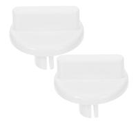 2 Piezas Perilla Termostato Refrigerador Blanco de Plástico, Ajuste | Repuesto para Frigorífico y Congelador, Escala Clara de Temperatura, Uso Doméstico, Reparación Sencilla