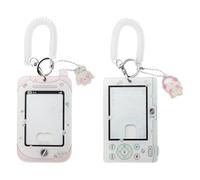2 Piezas Photocard Holder Clear Acrylic Card Sleeves Picture Frames Photocard Holder Keychain Cute Design Album Soporte acrílico para tarjetas fotográficas Kpop Top Loaders for Cards