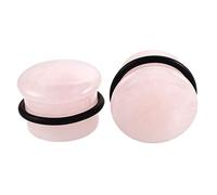 2 piezas piedra hueca única calibradores de carne de oído encendido Piercing oído expandidor enchufes de la trama