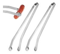 2 Piezas Pinzas Cocina Profesionales, 39cm Pinzas Cocina Acero Inoxidable con Ruedas para Carne, Pinzas Barbacoa Largas para Cocinar en la Cocina, Picnics, Dar la Vuelta a la Comida en la Parrilla