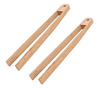 2 Piezas Pinzas De Bambú, Antideslizantes Pinza De Bambú, Pinzas Tostadas Para La Cocina, Juego De Té De Cocina, Para Cocinar, Tostadas (como se muestra)