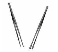 2 Piezas Pinzas de Cocina 30,5cm Pinzas Cocina de Acero Inoxidable de Precision Pinzas para Barbacoa Multifunción para Emplatar para Horneado Barbacoa y Cocinar