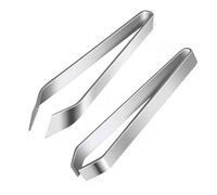 2 Piezas Pinzas Pescado Espinas, Pinzas de Cocina Planas y Diagonales Espinas de Pescado Pinzas de Acero Inoxidable para la Eliminación de Espina De Pescado Pluma De Pato Pollo