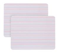 2 Piezas Pizarra Pequeña con Líneas para Aprendizaje y Escritura | Madera Beige, Estilo Simple y Ligero, Uso Escolar y Oficina, Formato Práctico para Borrado