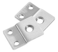 2 Piezas Placa de Refuerzo de Acero Inoxidable para Cerradura, M5 | Guía Extendida 24 a 30, Instalación Sencilla, Firme y Estable, Orificio Avellanado 5,5mm