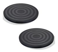 2 Piezas Plataforma Giratoria Redonda, Base Giratoria Manual, Mesa Giratoria de 360 Grados, Universal Redonda de 20cm, para Manualidades, Plantas, TV, Computadora Portátil, Monitor