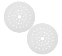 2 Piezas Plato de Cerámica, Vaporera Ventilada de Color Claro | Diseño Perforado Redondo, Calentado Uniforme y Limpieza Fácil, para Baozi y Dumplings