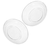 2 Piezas Plato Manual para Mojar Rallador Integrado | Tazón Redondo Compacto, Control Visual Claro, para Condimentos y Aperitivos, Superficie Lisa