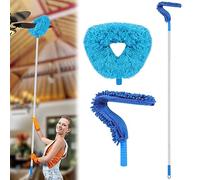 2 Piezas Plumero Atrapapolvo Microfibra Duster Limpieza Plumero Lavable Telescópico Extensible 190 cm para Limpieza Ventiladores Techo Alto, Telarañas, Persianas, Ventanas, Muebles