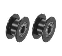 2 Piezas Polea Loca 2GT Agujero 5mm Diámetro Exterior 18mm Rueda Síncrona Sin Dientes para Correa 6mm Impresora 3D CNC