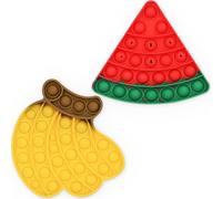 2 Piezas Pop it Fidget Toy, Juguete Antiestrés, Juguetes Bubble Fidget Niños, Push and Pop Bubble Fidget Toy, Sensorial Herramientas para Aliviar el Estrés y la Ansiedad para Niños y Adultos