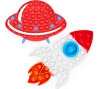 2 Piezas Pop it Fidget Toy, Juguetes Antiestres Niños, Popit Bubble Fidget Toy, Arcoíris Pop It Juguete, Aliviar el Estrés y la Ansiedad, Cumpleaños Regalos para Fiestas, para Adultos y Niños
