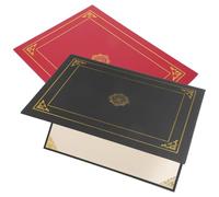 2 Piezas Porta Certificados Tamaño Carta de Papel | Presentación de Certificados y Ceremonias de Premios, Diseño Simple, Fácil de Llevar, Guarda Documentos