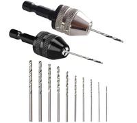 2 Piezas Portabrocas Taladro 10 Taladro Pequeño (0,8-3,0 mm) Atornillador Electrico Mandril para Taladro Inalámbrico Mini Taladro Eléctrico Taladro Adaptador para Madera Plástico Modelismo