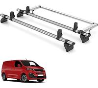 2 Piezas Portaequipajes Barras Transversales para Peugeot Expert 2016+ [Only Fits Standard Long Wheelbases with Barn Rear Doors], Baca Barra Transversales Barras