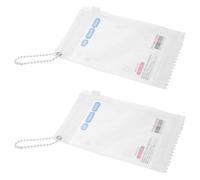 2 piezas Portatarjetas Fotográficas 3 Pulgadas Transparente llavero | Estuche Cremallera, Anilla y Cordón, Estilo Dulce, para Escolar y Colgar en Bolso