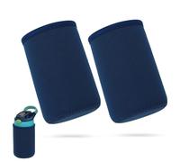 2 Piezas Portavasos para Contigo Aubrey, 11 x 7 x 7 cm Funda de Taza Reutilizable Bota de Botella Bebidas frías y Calientes Bebidas para Contigo Aubrey Botellas de 14 oz (Azul)