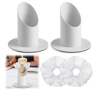 2 Piezas Portavelas de Comunión, ø 4 cm Portavelas de Metal Portavelas para Vela de Bautismo, para Bautizos, Comunión, Boda, Decoración