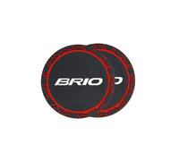 2 Piezas Posavasos para Coche para Honda Brio, Universal Coche PVC Titular de la Taza Accesorios (Rojo)