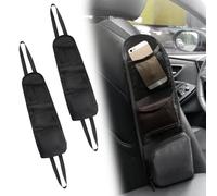 2 Piezas Protector Asiento Coche, Organizadores de Asiento con 3 Bolsillos, Organizador Lateral de Coche, Universal Organizador Coche para Guardar Bebidas, Teléfonos Móviles, Cable de Datos