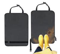 2 Piezas Protector Asiento Coche Respaldo, 60 × 45 cm Protector de Respaldo, con Hebilla Ajustable, Impermeable Tela Oxford, Asiento Respaldo Protectoras Universal para Coches, Berlinas, SUV