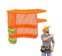 2 Piezas Protector Cuello Y Cabeza - Parasol De Malla Reflectante con Casco De Seguridad De ala Completa | Protección Solar Transpirable para Verano, Ideal para Cascos, Obra Y Sanitarios