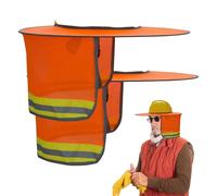 2 Piezas Protector Cuello Y Cabeza - Parasol De Malla Reflectante con Casco De Seguridad De ala Completa | Protección Solar Transpirable para Verano, Ideal para Cascos, Obra Y Sanitarios