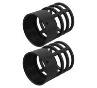 2 Piezas Protector de Boquilla, Plástico Negro Reutilizable | Aislamiento Térmico de Alta Temperatura, Instalación Sencilla, para Termocontraído y Manualidades DIY