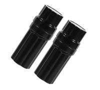 2 Piezas Protector de Junta para Taco de Billar Negro 5/16x18 Abs | Tapa Roscada para Entrenamiento y Club, Textura Antideslizante, Portátil, Protege Piezas Metálicas, Ajuste Preciso