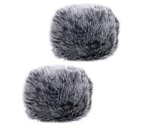 2 Piezas Protector de Micrófono de Felpa Flexible Antisalpicaduras