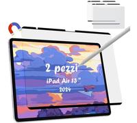[2 Piezas] Protector de Pantalla Efecto Papel en Magnético para iPad Air 13 Pulgadas M2 2024 (Air 6a Generacion), Screen Protector para iPad Air 13 Mate Antirre