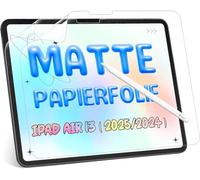 [2 Piezas] Protector de Pantalla Efecto Papel para iPad Air 13 Pulgadas (M3 2025 / M2 2024), Screen Protector para iPad Air 13 Mate Antirreflejo/Antihuellas, Escribe y Dibuja Perfectamente