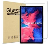 2 Piezas Protector de pantalla para Fire HD 8 Kids Pro / 8 Kids Tablet, película de vidrio templado, Cristal Vidrio Templado 9H, HD Antiarañazos, Sin Burbujas, Ultra Resistente
