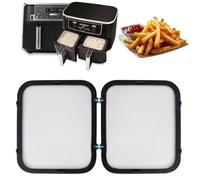 2 Piezas Protector Magnético Contra Salpicaduras de Acero Inoxidable para Freidora de Aire, Malla Fina Antigrasa para Ninja AF400EU/ AF451EU, Accesorio Reutilizable para Airfryer